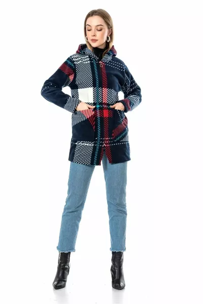 Manteau cardigan en molleton zippé pour femme