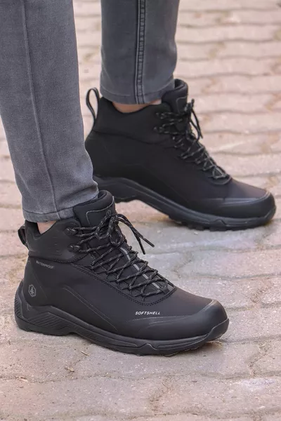  -m Bond zwarte waterdichte buitenlaarzen voor heren