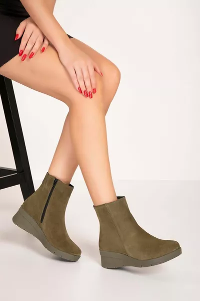 المرأة جلد طبيعي عدم الانزلاق وحيد أحذية كعب مبطن elnr.