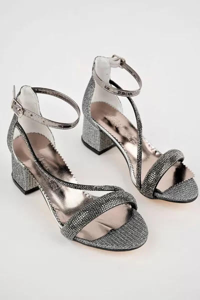 Platinum Girls' Shoes with Stones