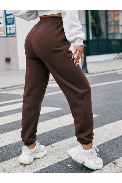 بنطلون رياضي للجنسين بني