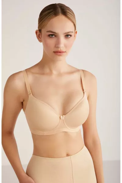 Лидия Перфектен оформящ сутиен с тънка пяна и банели, телесен цвят