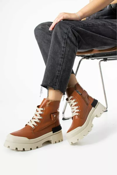 Damenhaut Haut Schnürsenkel und Kettenhemd mit Reißverschluss