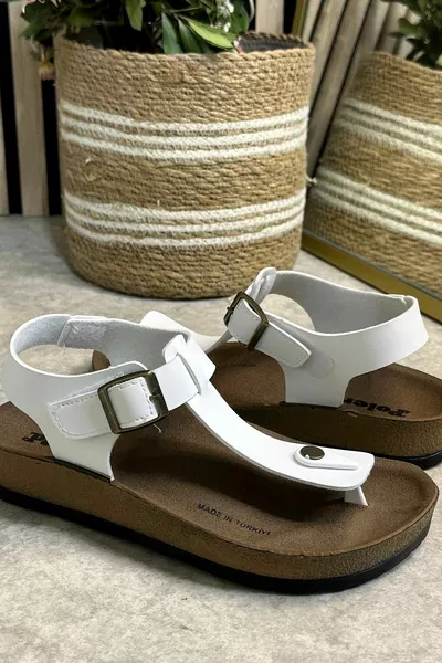 Повседневные женские тапочки Одинарные шлепанцы Удобные Пряжки на пробковой подошве Регулируемые сандалии 