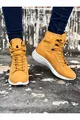 Tugerdi High Sole Allacciato Cammello Giallo Boxer Corto Unisex Sport Postal Boots 