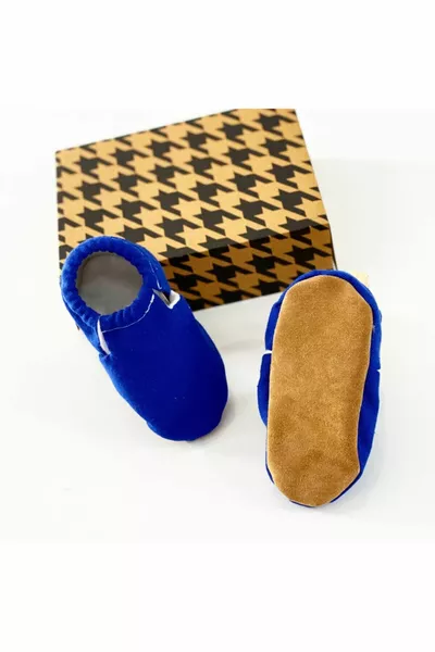 % Coton Chaussons Bébé % Cuir de veau Semelle Chaussons Bébé