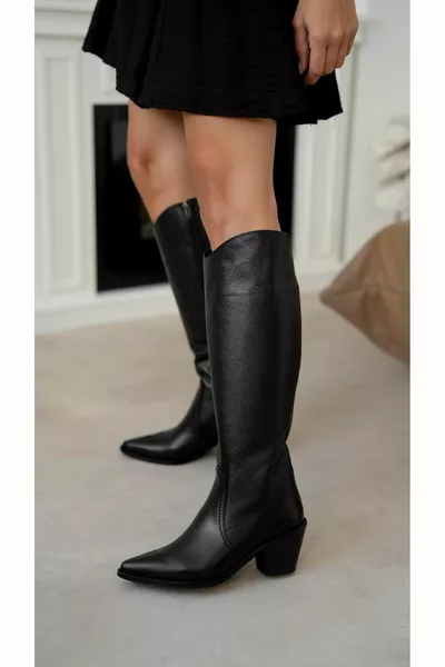 أرنولد أحذية جلدية أصلية سوداء