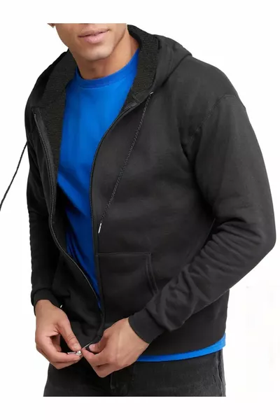 HEREN WINTER DIK STOF RITSSLUITING JAS