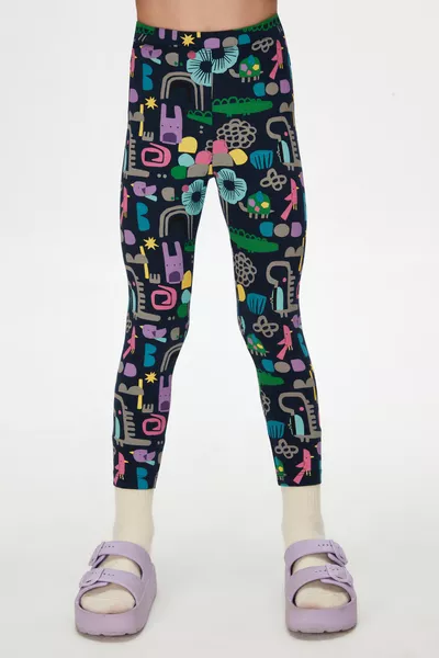 Летние детские леггинсы с рисунком Cutouts Animal для девочек