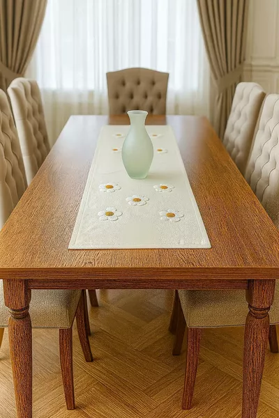 Linen Punch Plain Daisy Runner * Cm (PUNCH)