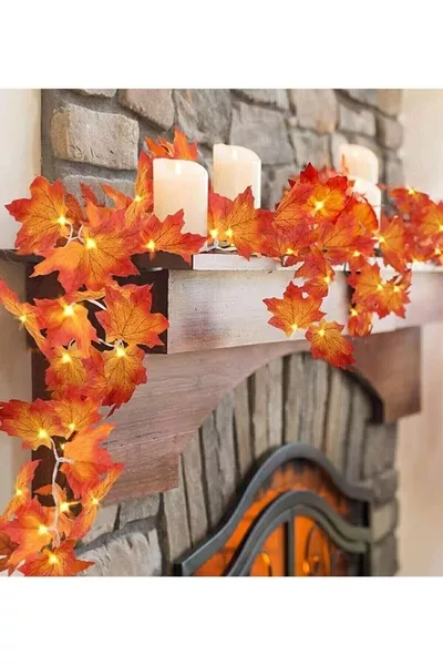 Изкуствена лиана с LED светлини Есен  см +3 метра