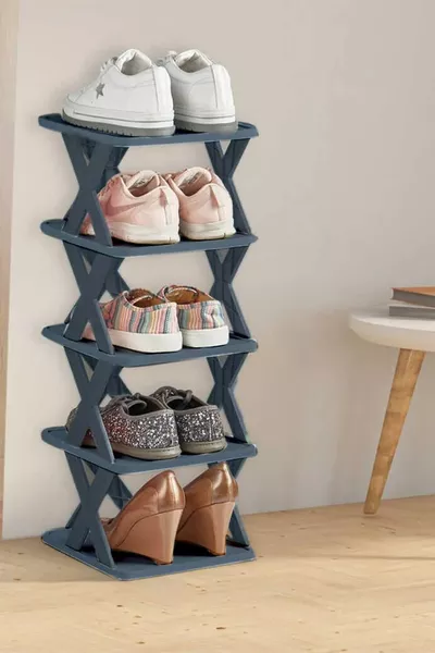 5-Tier Practical Shoe Rack, Bathroom Kitchen Organizer
