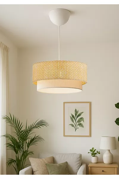 Suspension bohème en osier Homing pour maison, bureau, salon et chambre