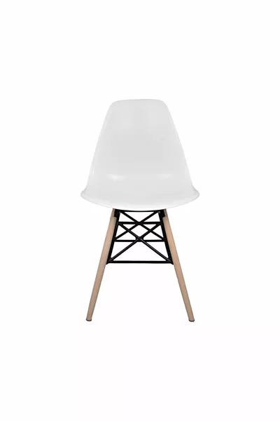 Eames plastic stoelen met frame - 4 stuks - Café, balkon, keukenstoel