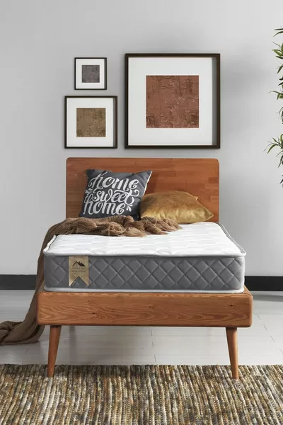 Кровать Prestij односпальная с двухсторонней трикотажной обивкой