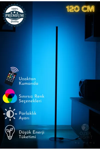 Декоративен LED лампион за ъгли с RGB контролер,  цвята, свободно стоящ,  см