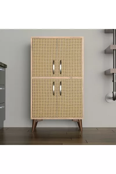 Kleine Meerdere Doeleinden Kast Met Dennen Hazeran Deur - 