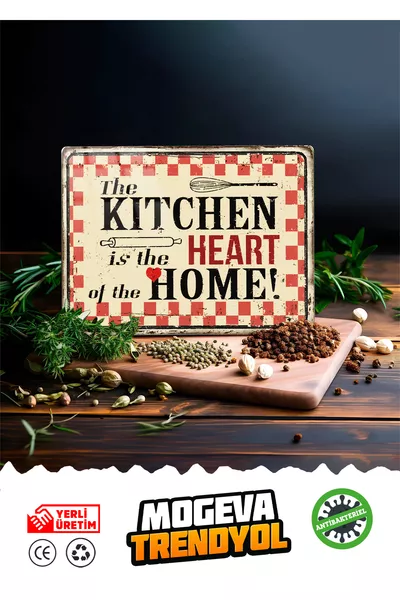 Planche à découper en verre et pour présentation | Thème Kitchen Heart Home | Antibactérienne à bords arrondis Cm