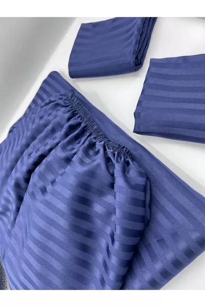 Satijnen Hoeslaken met Elastiek + Kussensloop met Deksel (hoge hoekdiepte) ***laatste trend***