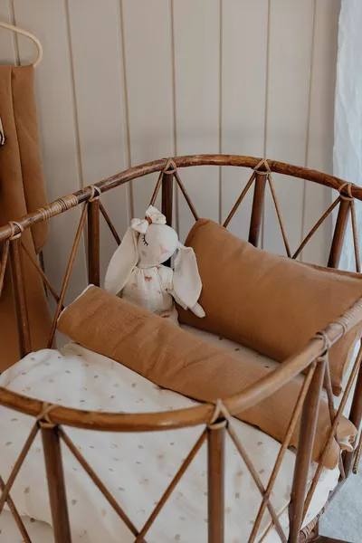 Park Bed Muslin Duvet Cover Set () | Daisy Leaves