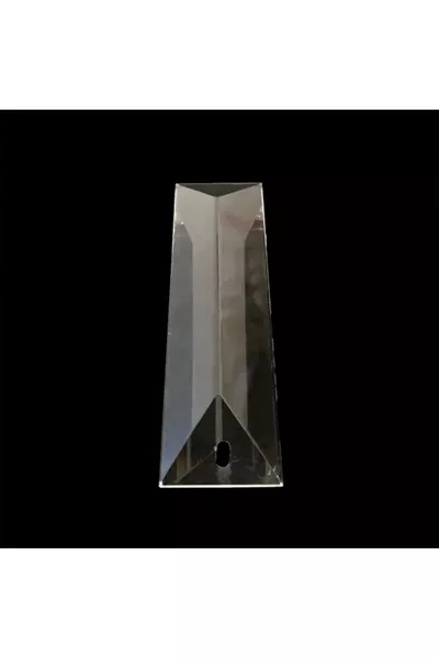 Pendentif en verre à un trou de taille Cm. (Pièce - Couleur transparente)