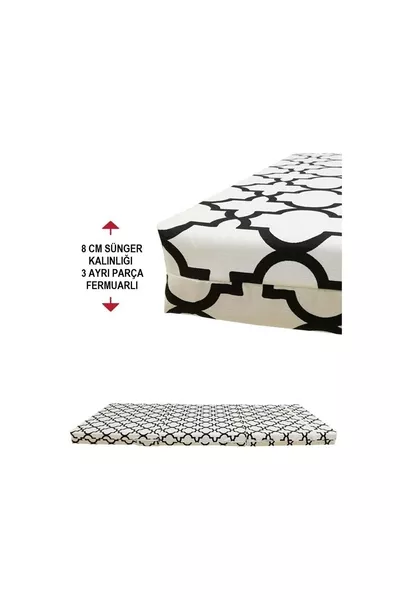 سرير أرضي قابل للطي (سُمك 8 سم) مرتبة إسفنجية ألاجاتي 8 سم