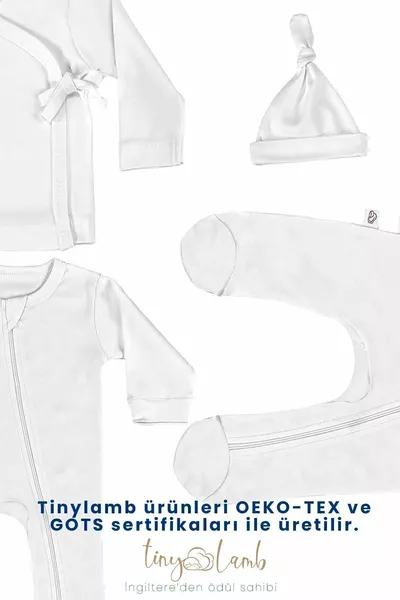 Детский набор из % органического хлопка Hospital Outlet Набор для новорожденных  предметов - Snow Star