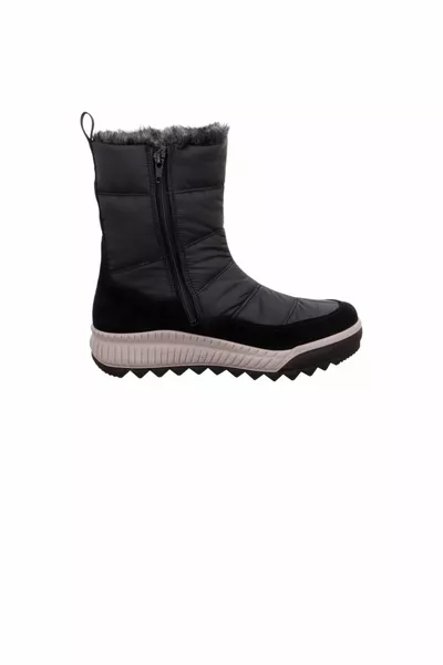 خفيفة الوزن سميكة وحيد سستة أحذية الثلج الأسود