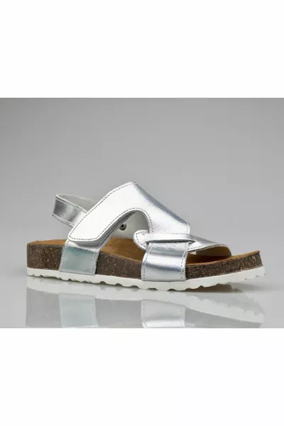 Girls Genuine Leather Sandals, Orthopedic Velcro Sandals