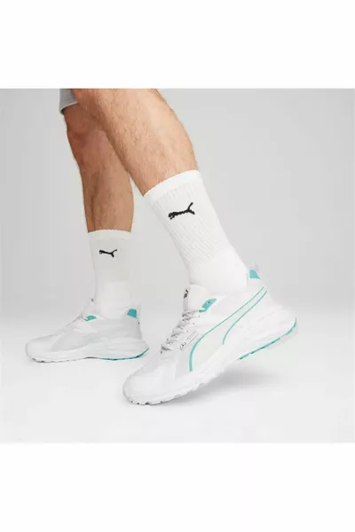 مرسيدس AMG بتروناس  سنيكرز أبيض للرجال -  