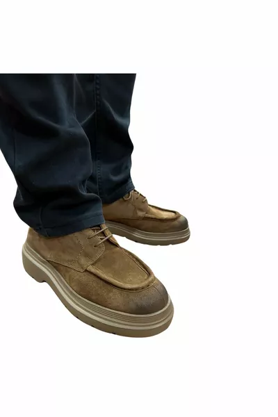 لوغان جلد طبيعي الرباط متابعة أحذية الرجال