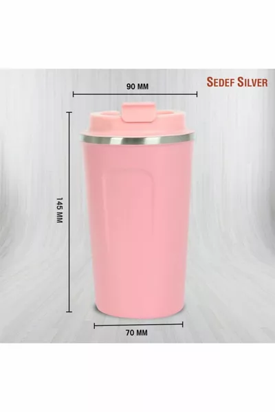 طبقة مزدوجة حرق اليد  مل صغيرة الفولاذ المقاوم للصدأ مانعة للتسرب سيارة داخلي كأس الترمس القدح الشاي الترمس