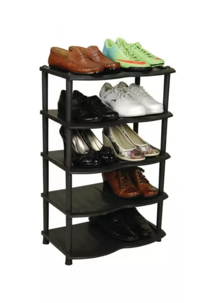 Galaxy Shoe Rack 5-Tier - Portable Shoe Organizer Shelf