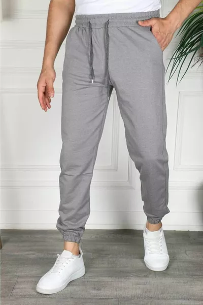 Мъжко/дамско спортно долнище с еластичен маншет, тясно прилягащо