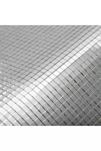 مرآة زرية لاصقة ذاتية  ملم فضي اللون