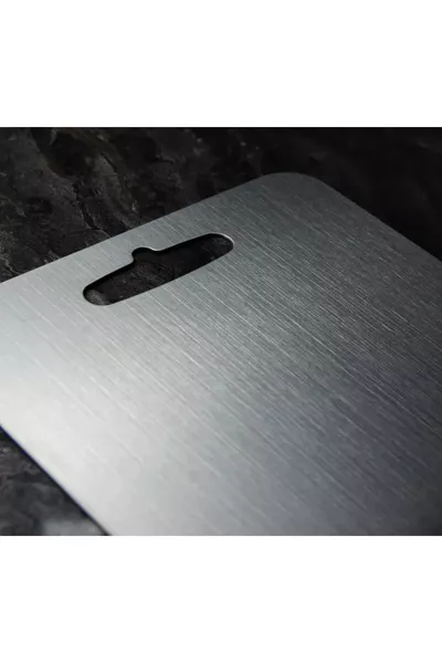 Paslanmaz Çelik Kesme Tahtası Antibakteriyel Üst Düzey Kaliteli (1 Adet)