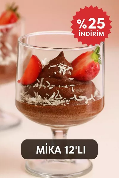 Сервировочный стакан для десерта Magnolia с ложкой – Мика, прочный и стильный (не стекло)