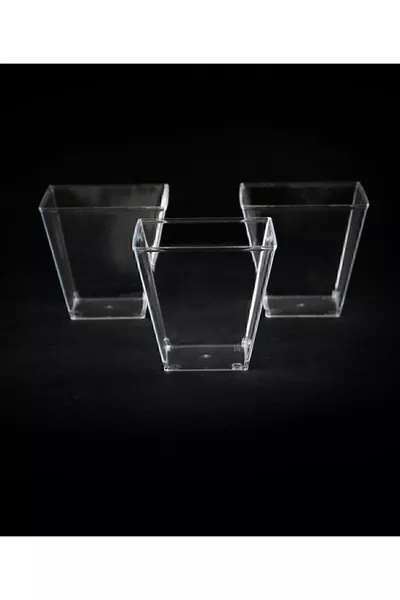 Bol en plastique acrylique en forme de prisme cube  Cc  pièces