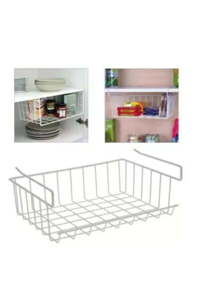 Cabinet Organizer Basket, Hanging Shelf Organizer Basket, Under Shelf Basket Kangaroo Shelf Basket