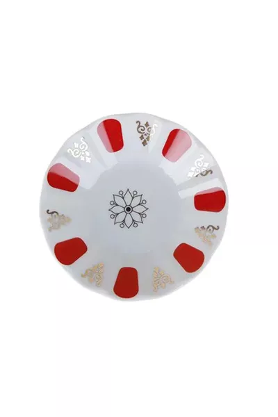 Authentic Red Classic Tea Plate Set of 6