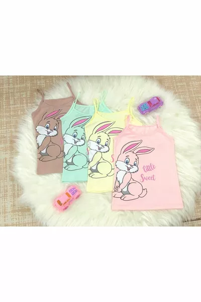 Girls' Rabbit Print Tank Top
