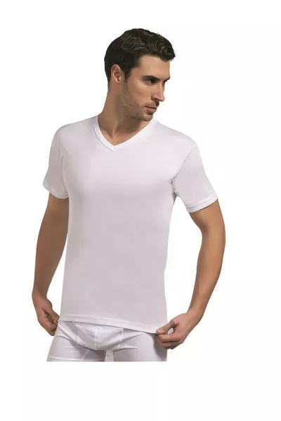 Canottiera a girocollo maschile Assaran % cotone