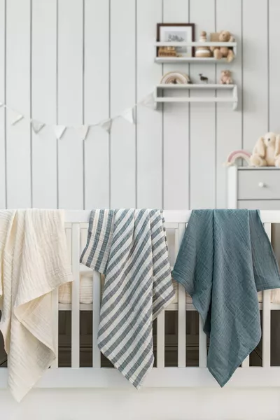 Комплект от 3 муслинови покривала и одеяла % памук с Oeko-Tex сертификат  см