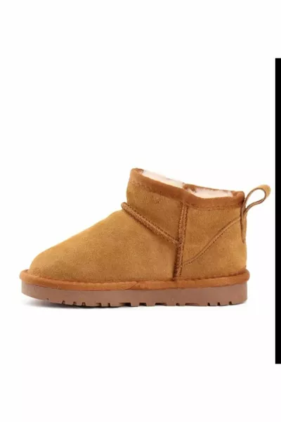 أحذية الأطفال تان الترا ميني من الفرو الصوفي (اطلب على الأقل 1 حجم أكبر)