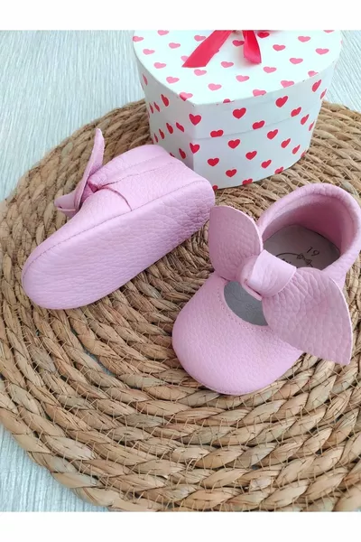 Angel Model Baby Girl Лоферы из натуральной кожи Обувь первого шага