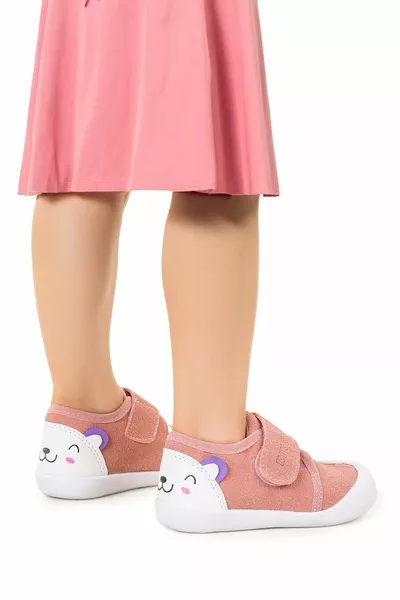 Karamazı Kids Catly велкро Бебешки обувки за момиченце First Step Panduf