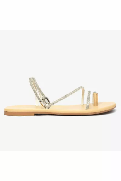 Witte echt leren sandalen voor dames 
