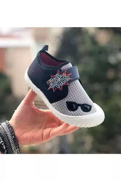 Текстил Детски пандуф лен Детска стая Обувки за домашно училище Мека нехлъзгаща се подметка Детски обувки Текстил