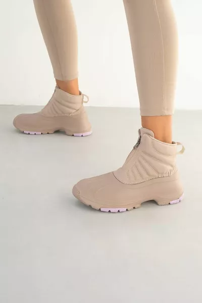 Bottes Mink Tunder Faylon Zipper Femme 4cm 