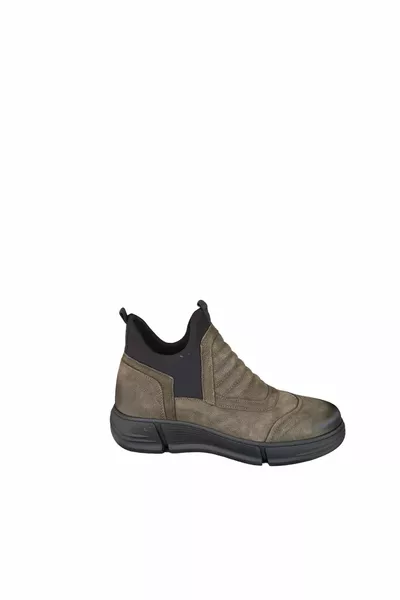  جلد طبيعي كاكي أخضر أحذية رجالية